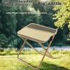 Size S Portable Folding Stool Crossbody Bag 600D Oxford Cloth Outdoor Chair for Travel Camping, 25 X 24 X 23cm