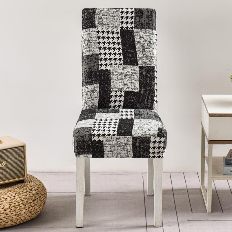 New Floral Decoration Stretch Covers Chair Cover For Dining Room Office Banquet Chair Protector Elastic Material Armchair Cover