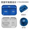 Lunch Box Termica in Acciaio Inossidabile per Bambini, 2 Scomparti, Ermetica, Contenitore Bento, per Scuola, Ufficio, Picnic
