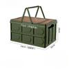 Collapsible Storage Bin With Handle Large Capacity Portable Storage Container Stackable Multifunctional Outdoor Camping Items