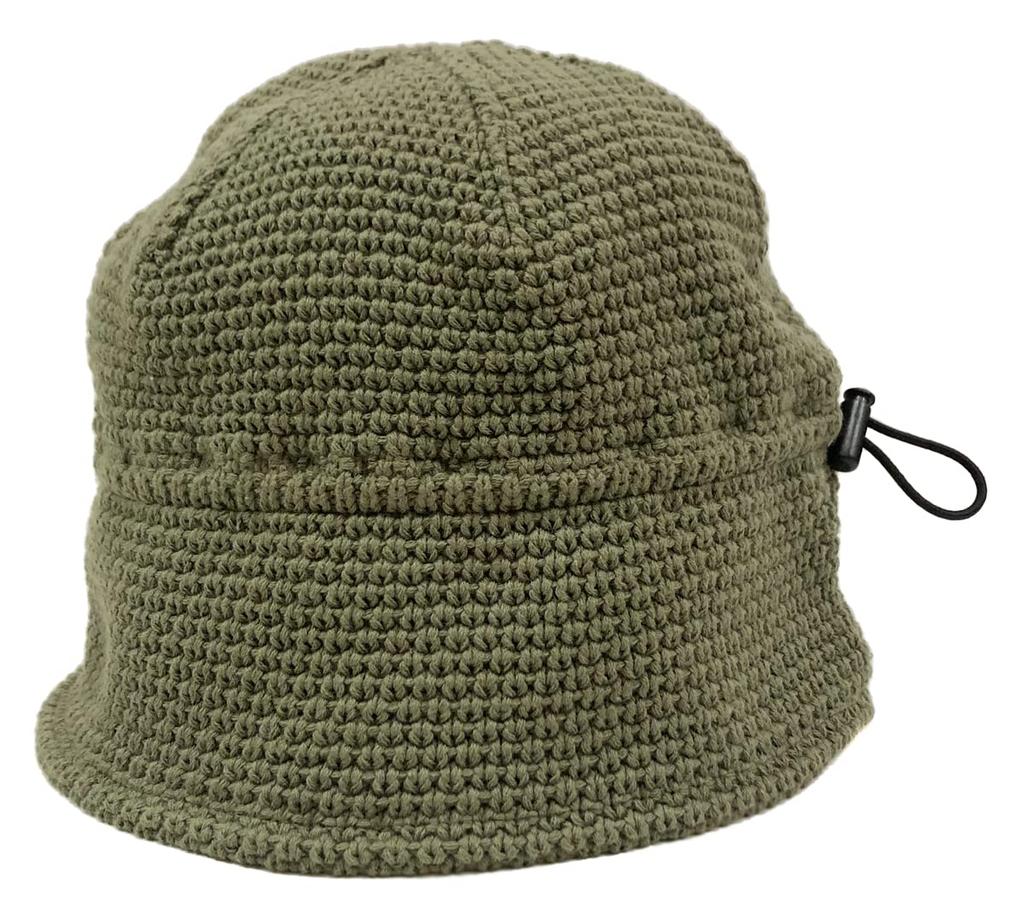 Basic Enchi Knit Sailor Hand Knit Cotton with Black Hat, Washable, Drawcord, Unisex,