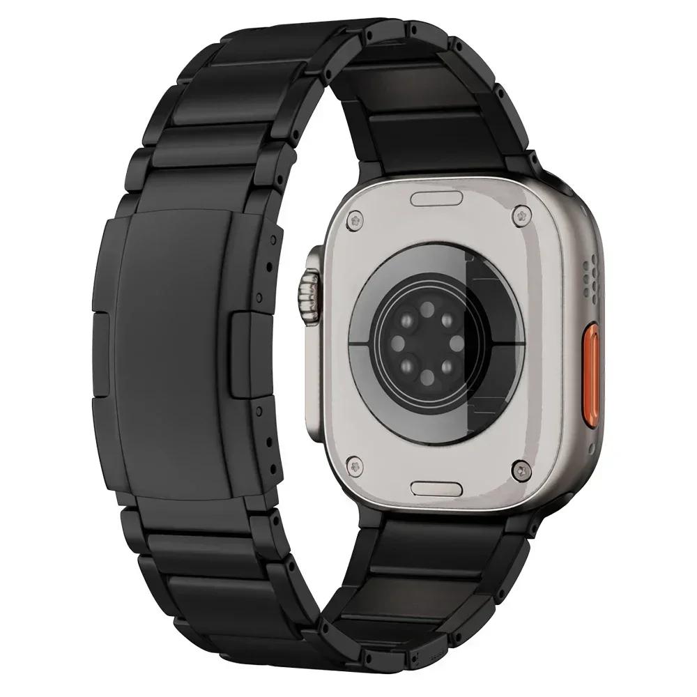 Titanium Business Strap for Apple Watch Series 11 46mm Ultra 3 2 49mm Band 45mm 44mm Luxury Correa for IWatch 9 8 7 6 Se 5 41mm