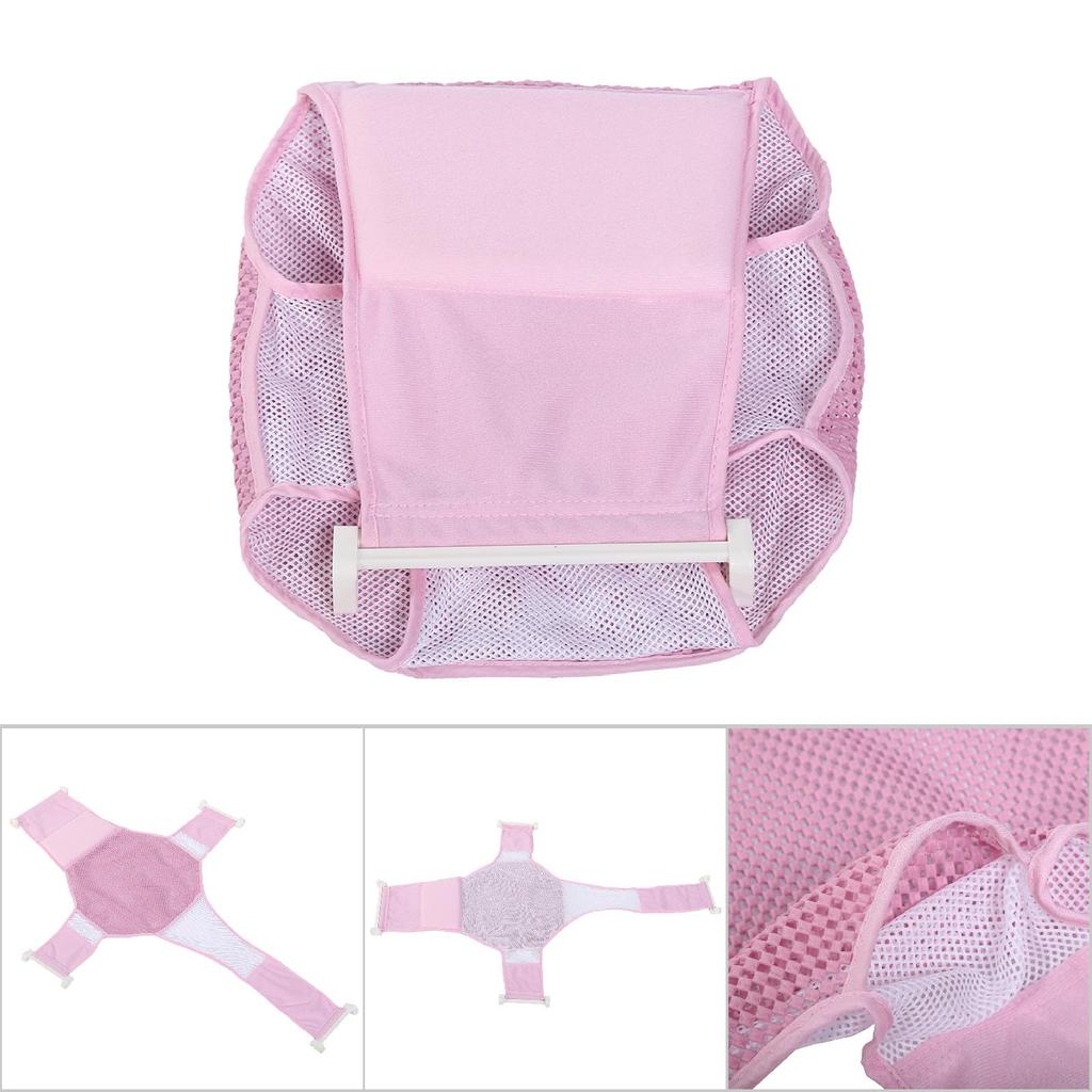 Rete per vasca da bagno per neonati Supporto per doccia Fascia per il bagno sicura Sedile per il bagnetto per bambini Blu