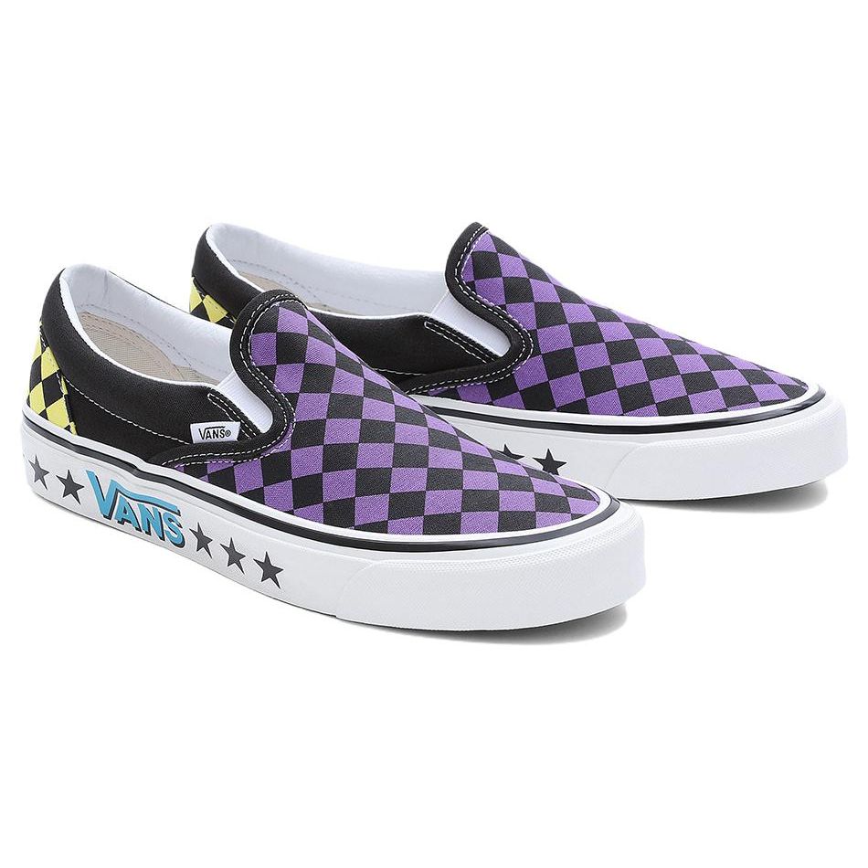 Vans Slip-On Series 98 Casual Low-Top Skate Shoes Unisex Sneakers Purple Black VN0A7Q58PCA