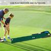 Children Portable Oudtoor Indoor 3 Golf Holes Golfing Practice Green Putting Mat Club Balls Kit