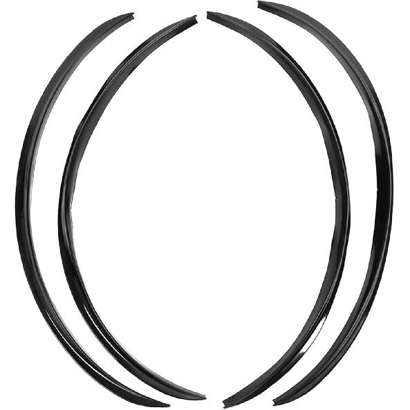Wheel Arch Protector Lip Trim, Anti Scratch Protection Cover, Durable Universal Fit 28.4 Inch for Cars, Trucks, SUVs, Black