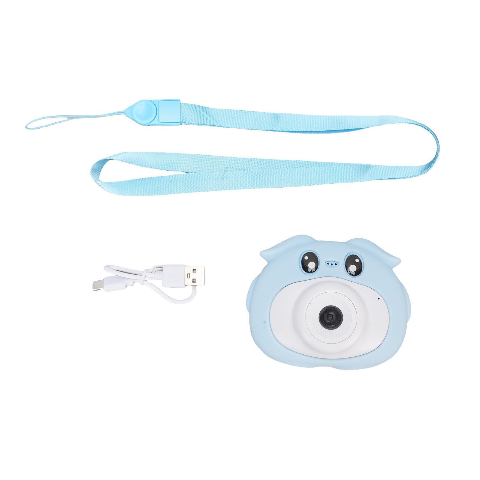 

Children s Digital Camera, 8MP HD Kids Camera, 1080P Video Recorder, 2.0 Screen, 4X Zoom, Time Lapse, and Fun Stickers синий