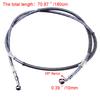 39-200cm Universal Braided Stainless Steel Motorcycle Brake Hose Line, AN3 Hydraulic Clutch Oil Pipe for ATV Dirt Pit Bike Street Racing