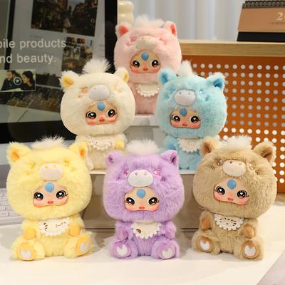 Cute Cartoon Pony Vinyl Doll Plush Toy Backpack Pendant Stuffed Toy Birthday Gift for Kids Friend