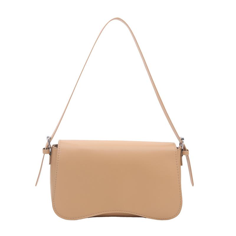Simple and fashionable spring new armpit bag trend casual personality solid color work commuting shoulder bag