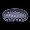20Pcs Medication Change Tray Dental Tray Curved Tray Disposable Waist-Shaped Plastic Clear Sterile Medication Change Box