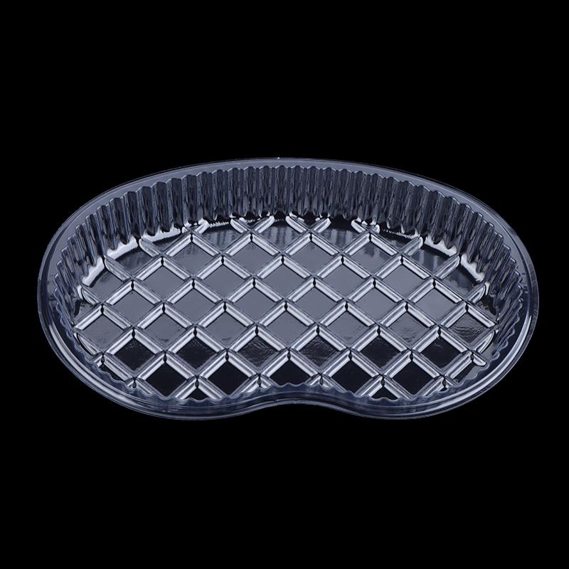 20Pcs Medication Change Tray Dental Tray Curved Tray Disposable Waist-Shaped Plastic Clear Sterile Medication Change Box