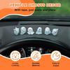 Luminous Ghost Car Dashboard Decor, 6PCS Fun Ghost Car Dash Decorations, Rear View Mirror Ornament, Interior Accessories for Home Office
