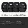4Pcs Motorcycle sticker /Silicone Car Door Lock Buckle Car Door Latch Mute Damping Cushion For BMW M 2 3 E46 E90 E60 F30 F10 E39 XR1
