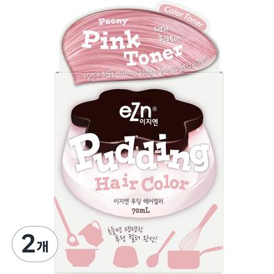 Pudding farba do włosów, toner w kolorze różowej peonii, 2 sztuki