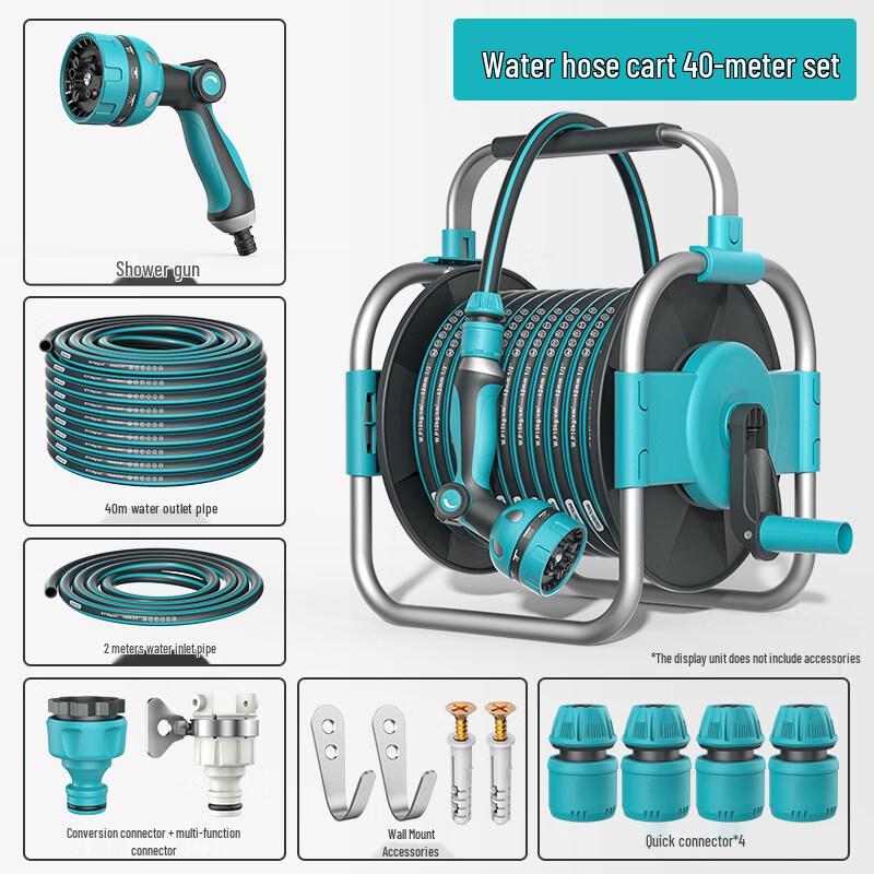 TLXT 40m High-Pressure Car Wash Hose Reel Set
