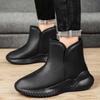 2026 New Men's Outdoor High Top Snow Boots Fleece Padded Thickened Warm Anti Slip Thick Bottom Northeast Style Cotton Shoes