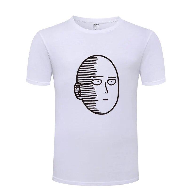 One Punch ONE Oppai Μπλουζάκια Unisex Anime Κινούμενα Σχέδια Κοντομάνικα Λαιμόκοψη O Βαμβακερό Unisex Μπλουζάκι Cool Αστείο Streetwear Τοπ Μπλουζάκι Μεγάλο Μέγεθος