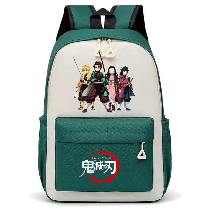 Japan Cartoon Comics Demon Slayer Student Backpack, Korean Style Trendy Dual Shoulder Backpack 0018