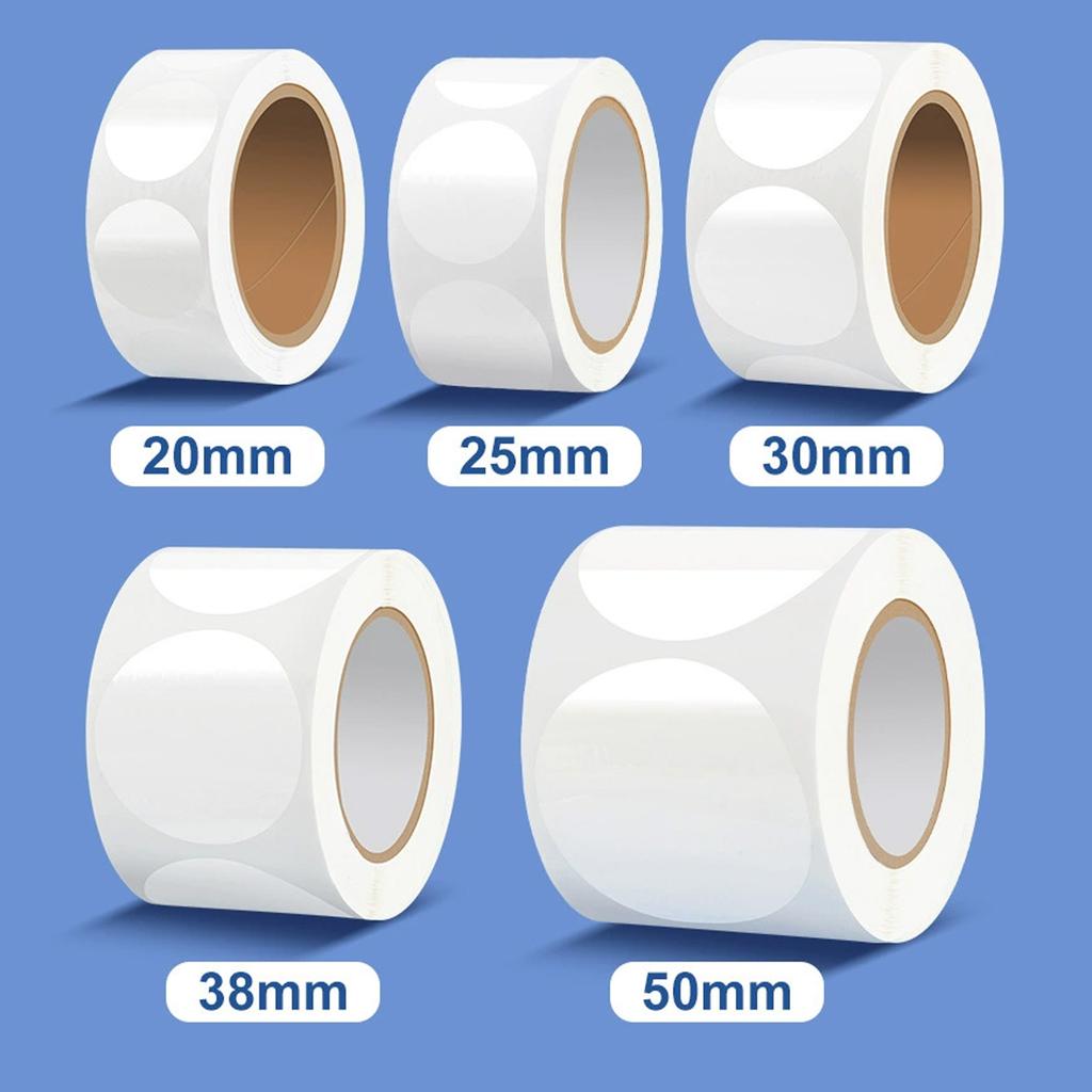500Pcs Clear Round Seal Sticker Self-Adhesive PVC Sticker Wrapping Labels for Seal Envelopes Card Mailing Box Packaging