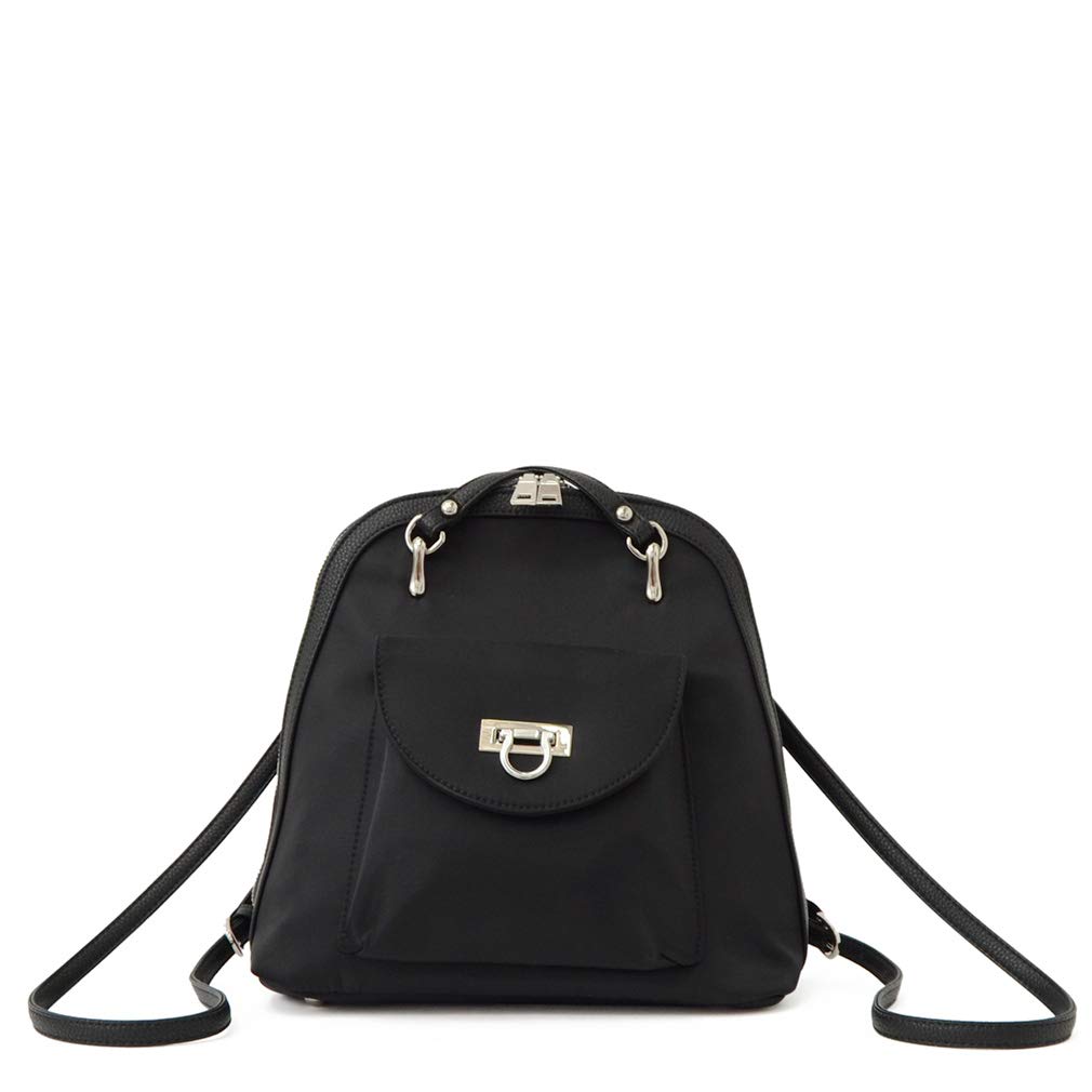 

Мини-рюкзак Gratante через плечо из нейлона для женщин [Gratante] 2-сторонний abb-g0055 (черный) чёрный