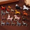 Classic Horse Brooches For Women Zodiac Animal Lapel Pins Casual Party Accessories  Year Gifts Friends