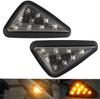 X-STYLE Motorcycle Turn Signal, LED, Yellow, Embedded Turn Signal Lamp, Marker, 9 LEDs 12