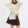 Coach ANDREA CARRYALL 22 Tracolla Rimovibile Borsa a Mano in Pelle di Vitello Borsa Tote Borsa per la Spesa Borsa a Spalla a Mano Piccola da Donna Beige