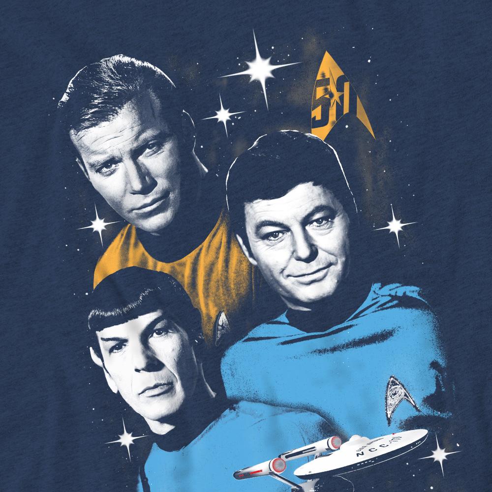 Star Trek Unisex Adult All Star Crew T-Shirt