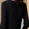 Tops for Women Pullover Long Sleeve V-neck  Autumn Winter Warm Slim Thickened Lace Top