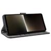 For Sony Xperia 1 VI Leather Case RFID Blocking Wallet Cover with Wrist Strap