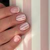 24 Peças/Conjunto Unhas Francesas Amêndoa Postiças Pontas de Unha Postiças Novas Unhas Postiças Mulheres