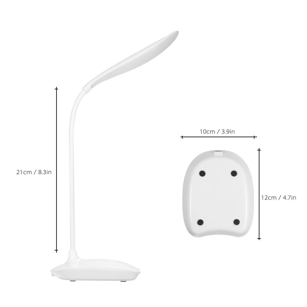 Decdeal Dimmbare LED Touch Control Schreibtisch Licht Lampe USB Für Arbeiten Camping