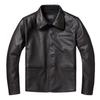 Chinese Size Brakeman Genuine Leather Jacket Men Real Cowhide Leather Coat Slim Fit Casual Clothes Mens Leather Coat Autumn Clothing