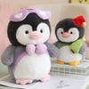 Cute Penguin Hug Fish Plush Toy Soft Stuffed Animal Penguin Kawaii Peluche Room Decor Birthday Gift