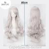 Anime wig long, neutral, for cosplay 100cm