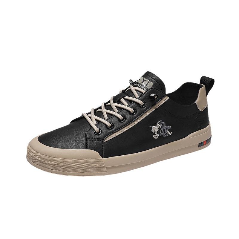 Men's Shoes Fashion Leather Trend Versatile Board Shoes Overfitting Driving Shoes Soft Sole Lazy Leather Shoes