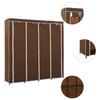 VidaXL Wardrobe with 4 Compartments Brown 175x45x170 Cm