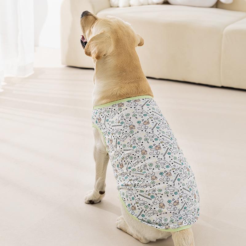 Mesh vest full of large dog Labrador golden retriever summer pet dog clothes
