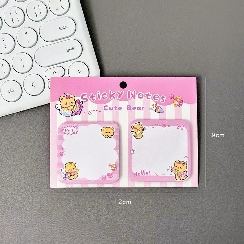 60 Sheets Cute Sticky Note Decorate Post Memo Pad Cartoon Stickers School Office Student Stationery Message Notes Sticker