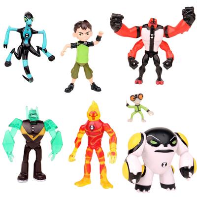 1 ks Kreslený Ben 10 Omnitrix Alien Force Akční figurky Šedá hmota Čtyřruký Diamantová hlava PVC Modelová sbírka Dětský dárek Hračka