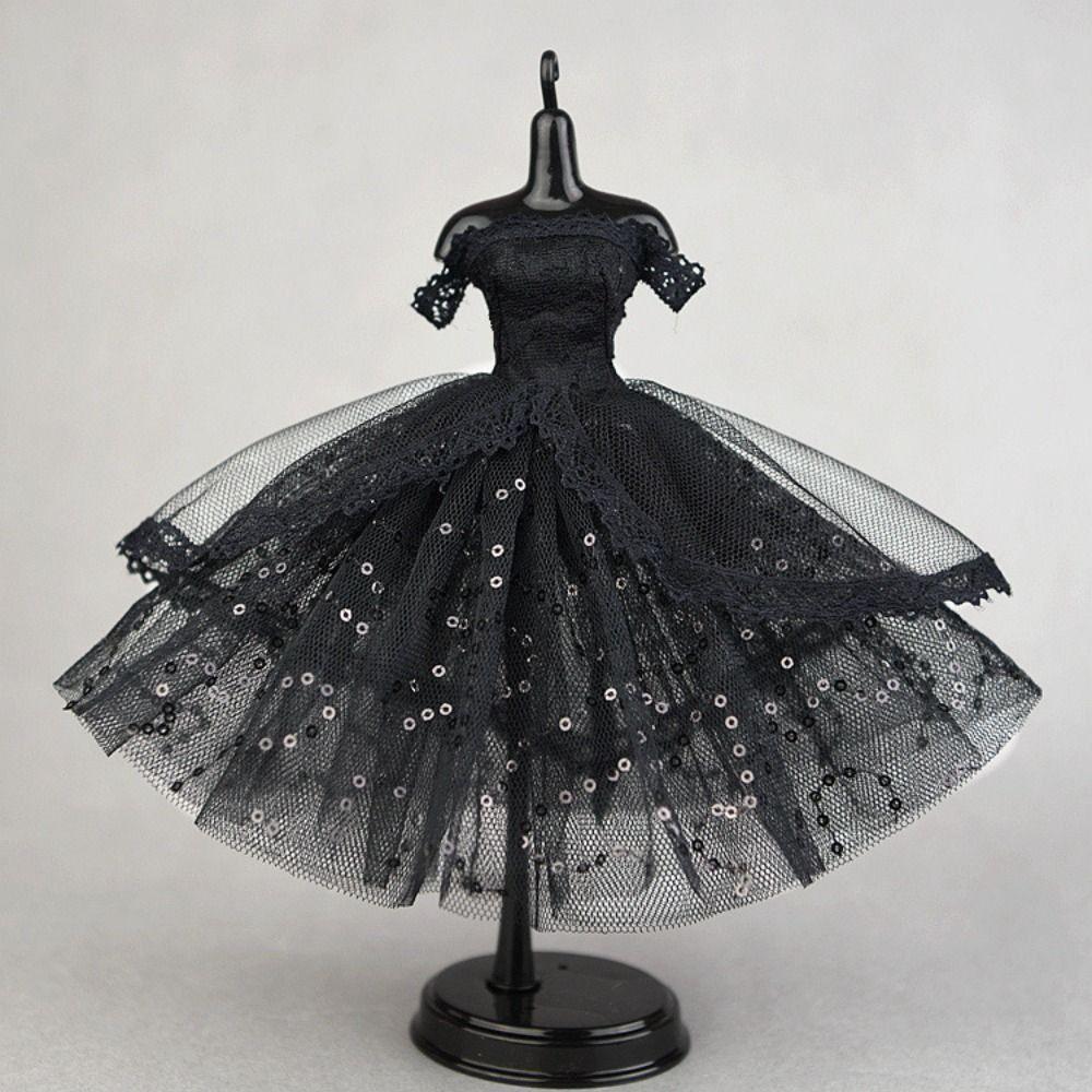Dress Up Doll Dress Evening Party Doll Princess Dress Fashion Lace Dolls Clothes  DIY Toy