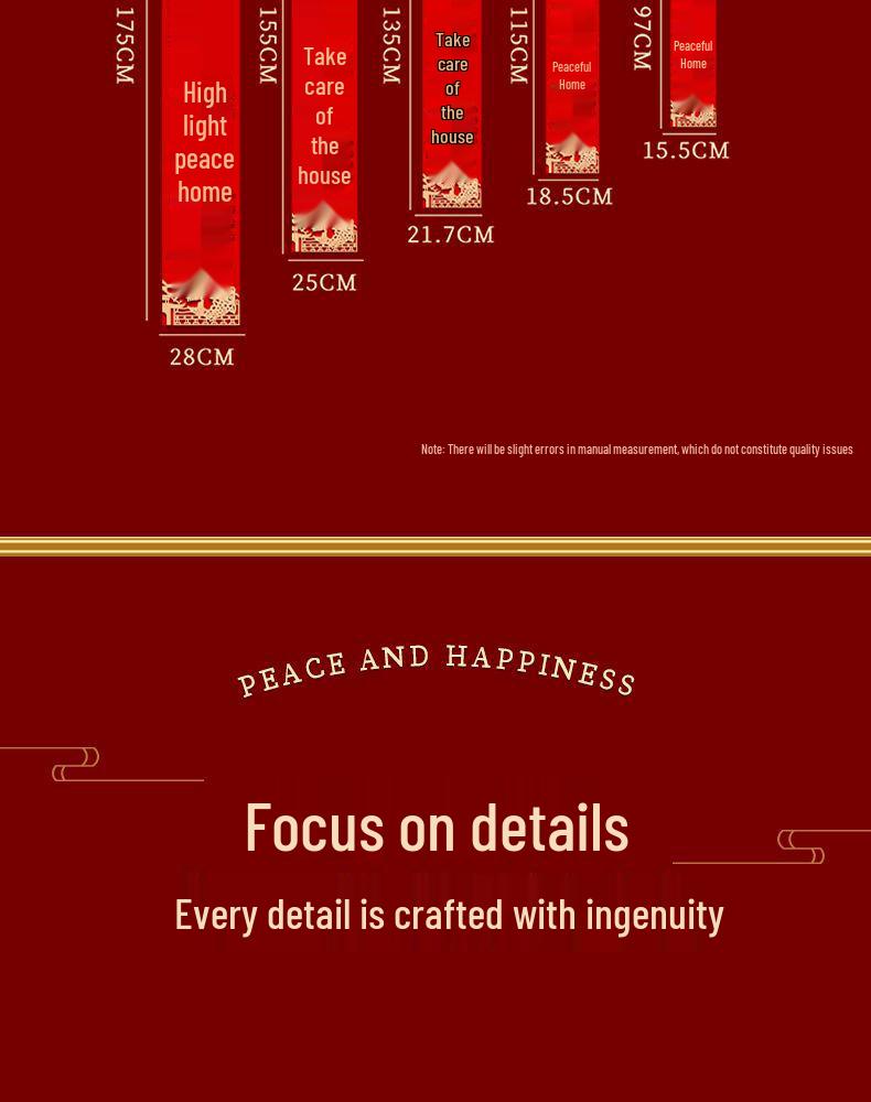 3D Flannel Door Couplets for Housewarming Ceremony - New Home Decor Stickers with Free Shipping