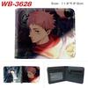 Jujutsu Kaisen Anime Wallet Gojo Satoru Yuji Itadori Print Short Bifold Card Holder Coin Purse PU Leather for Men Women 1pcs