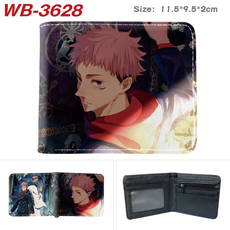 Jujutsu Kaisen Anime Wallet Gojo Satoru Yuji Itadori Print Short Bifold Card Holder Coin Purse PU Leather for Men Women 1pcs