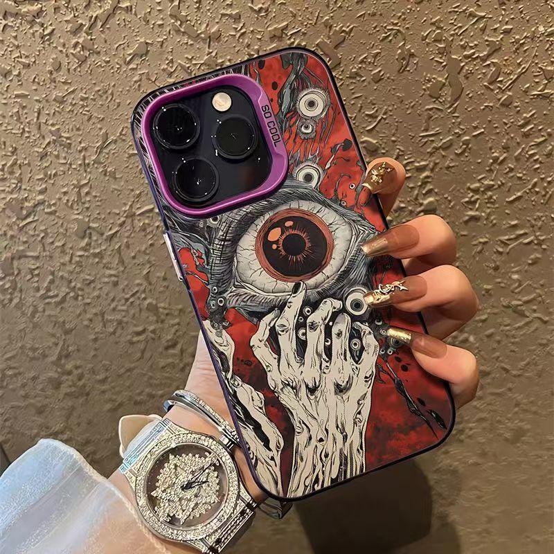 Devil Eyes Pattern Phone Case For iPhone 17 16 Pro Max 15 14 13 12 11 XS X XR 7 8 Plus 16E 17 Shockproof Bumper Protection Cover