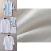 Premium Men's Loose Cotton And Linen Shirts With V-neck For Ultimate Comfort