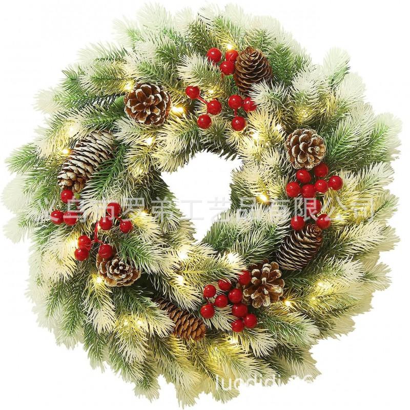 Christmas Wreath Door Hanging Decor Home Mall Window Party Festive Simulation Ornament
