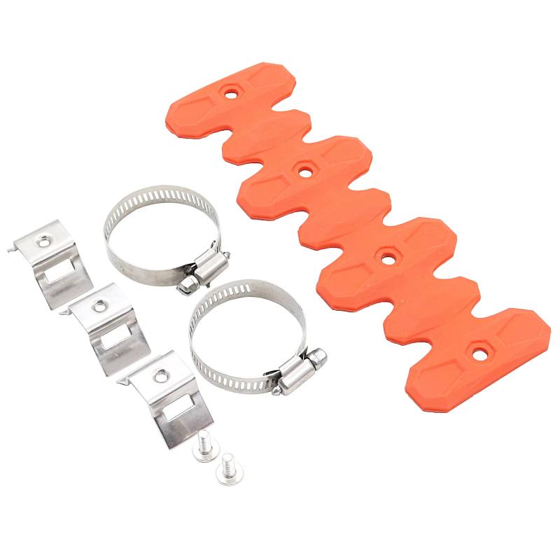 Motorcycle Exhaust Pipe Silicone Heat Shield Protector Anti Scald Guard Cover With Clamp For Dirt Bike Off Road Motorbike Repair