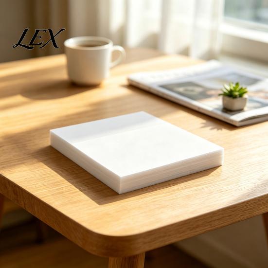 Reusable Adhesive Memos 2PCS Transparent Sticky Notepads, Waterproof Clear Memo Pads, Smooth Writing Invisible Page Markers Strong Repositionable